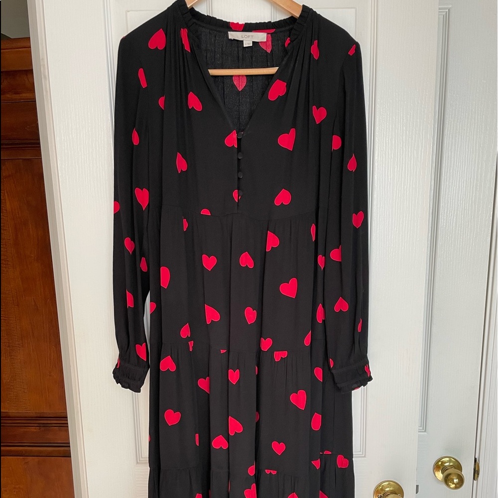 LOFT valentines dress. NWOT